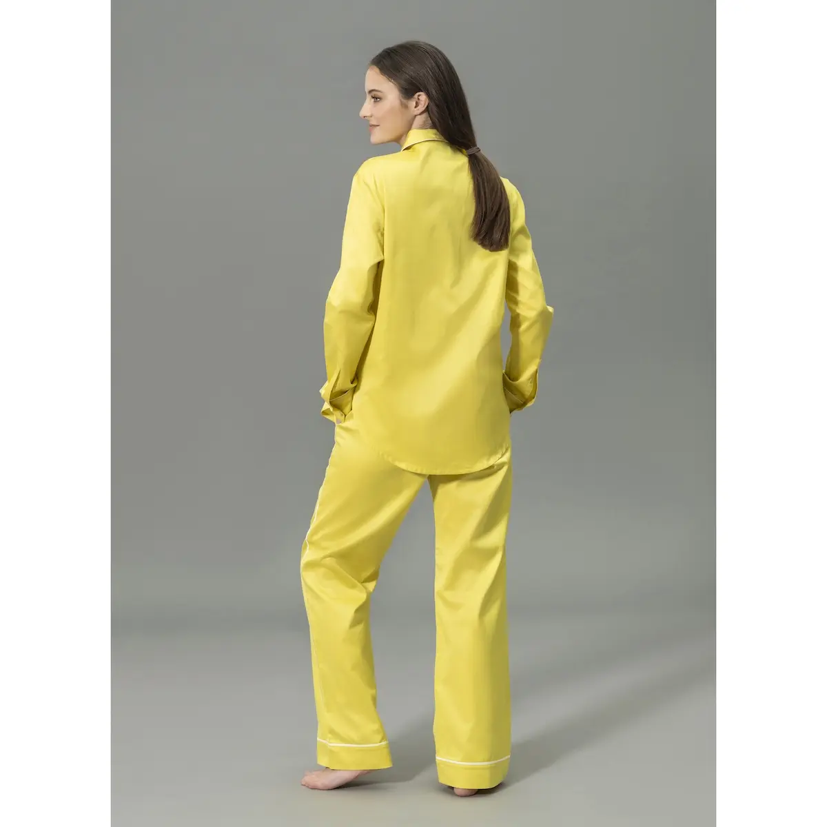 Nocturne Pajama Set_ LEMON/BONE
