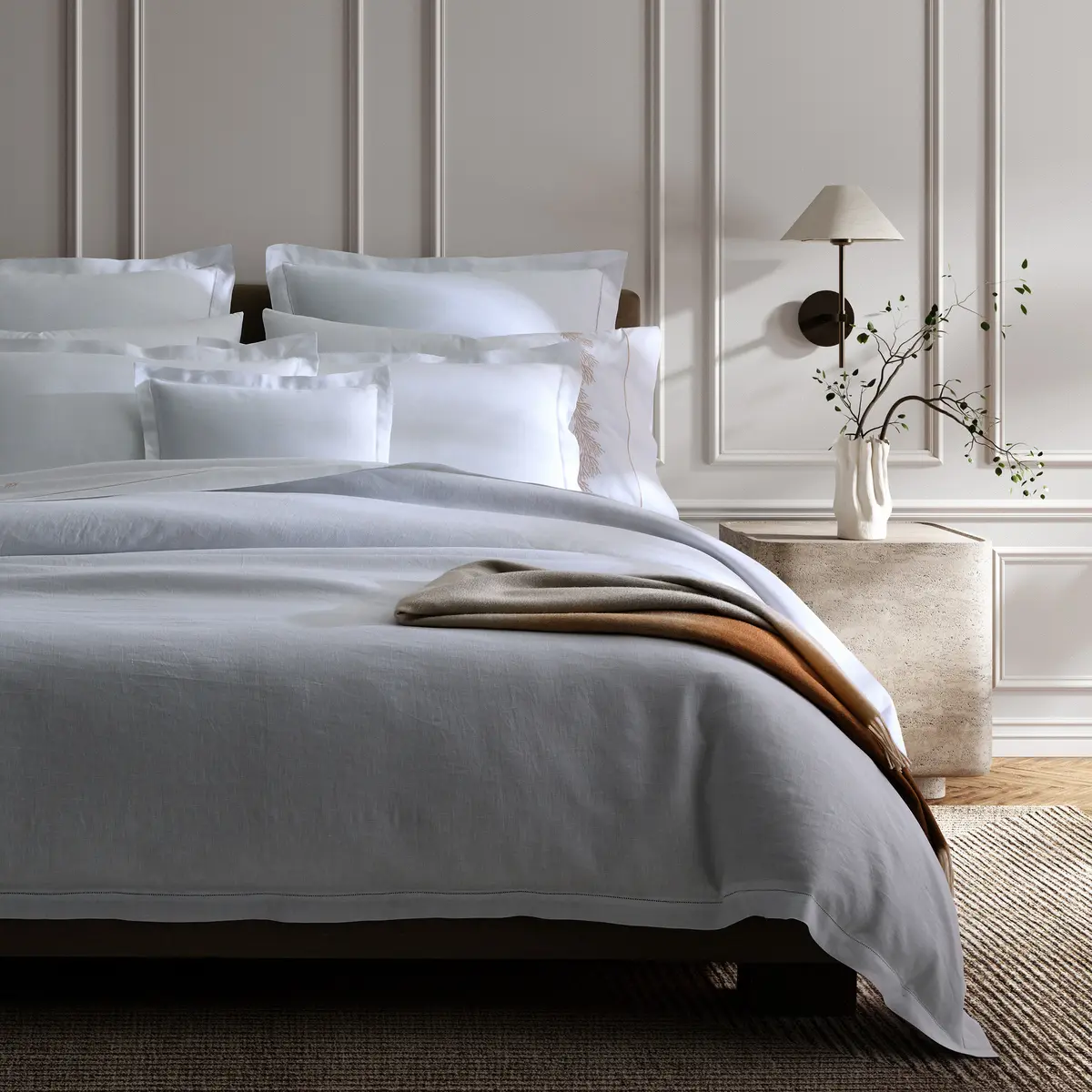 Roman Fitted Sheet_ WHITE