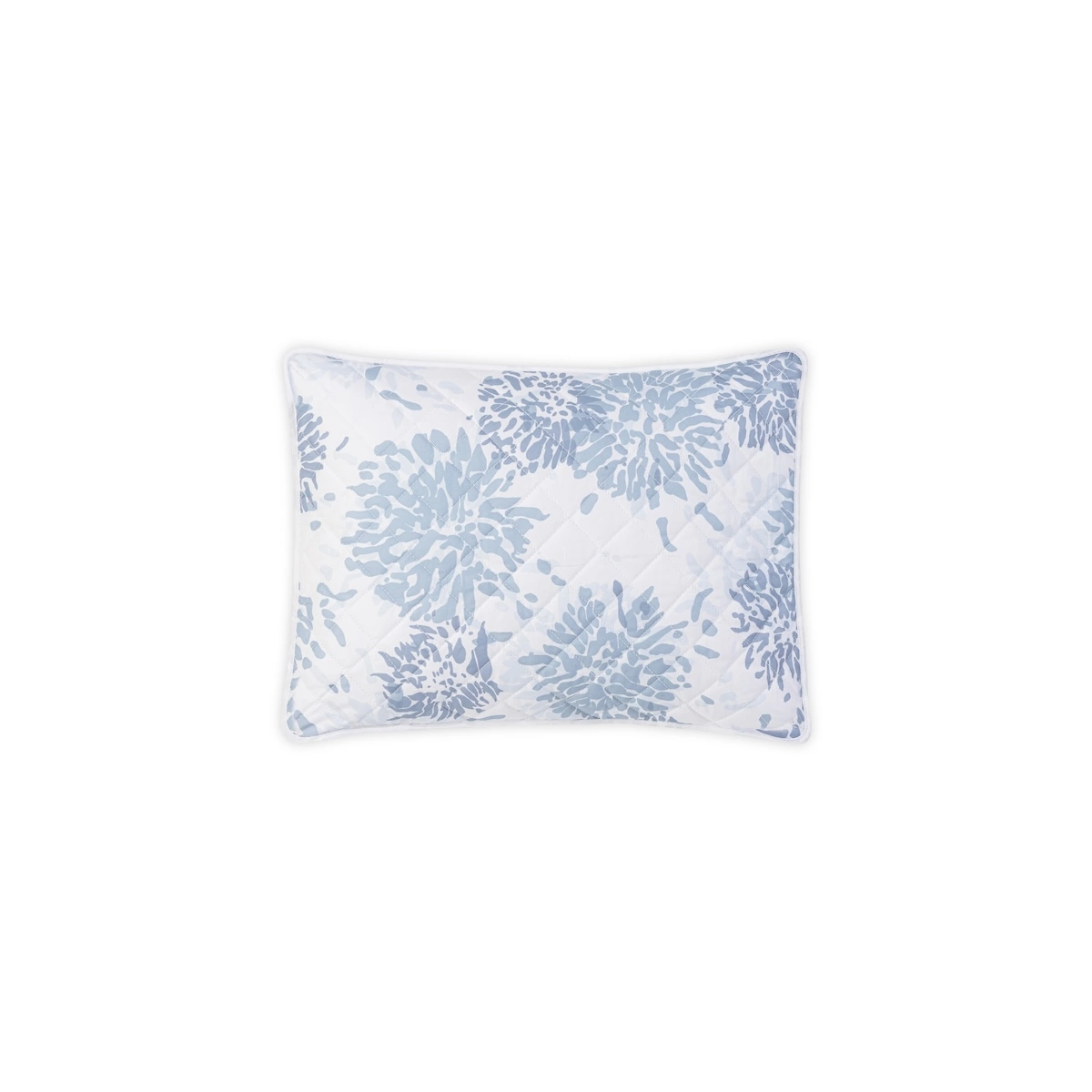 Chrysanthemum Quilted Sham_ BLUE