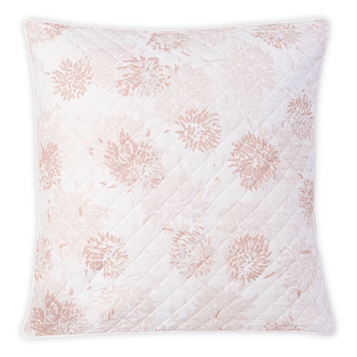 Chrysanthemum Quilted Sham_ BLUSH