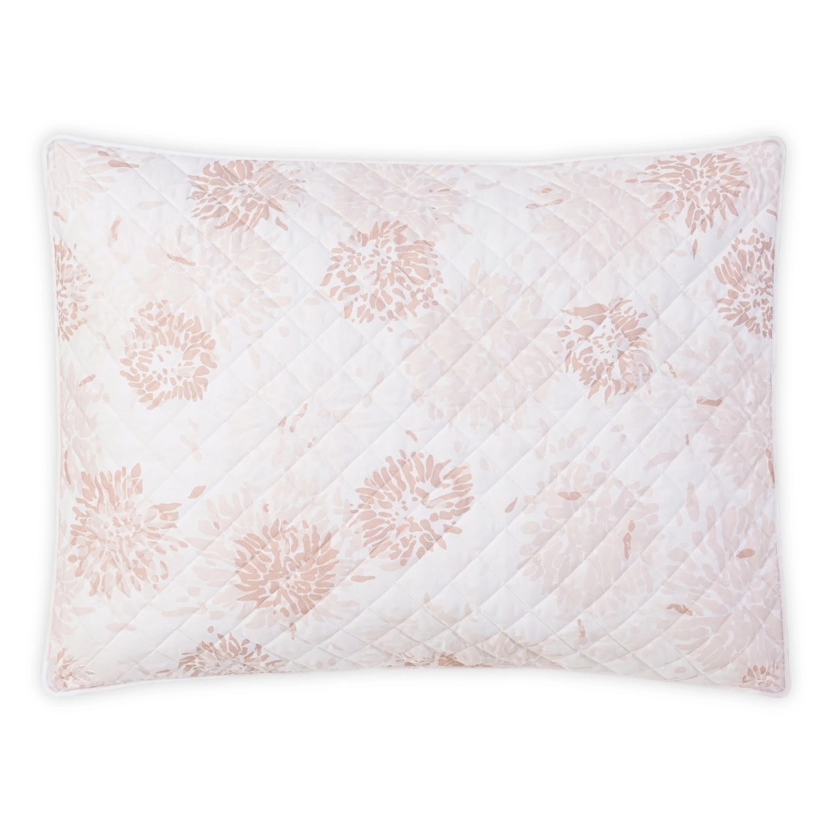 Chrysanthemum Quilted Sham_ BLUSH