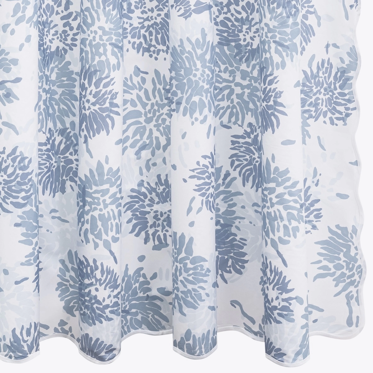 Chrysanthemum Shower Curtain_ BLUE