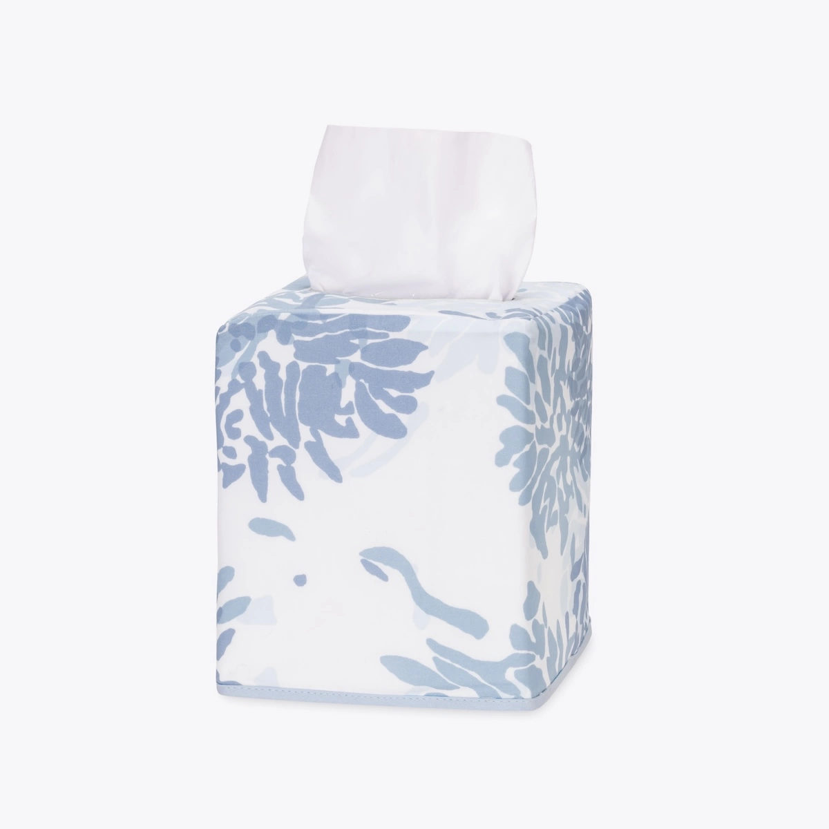 Chrysanthemum Tissue Box Cover_ BLUE
