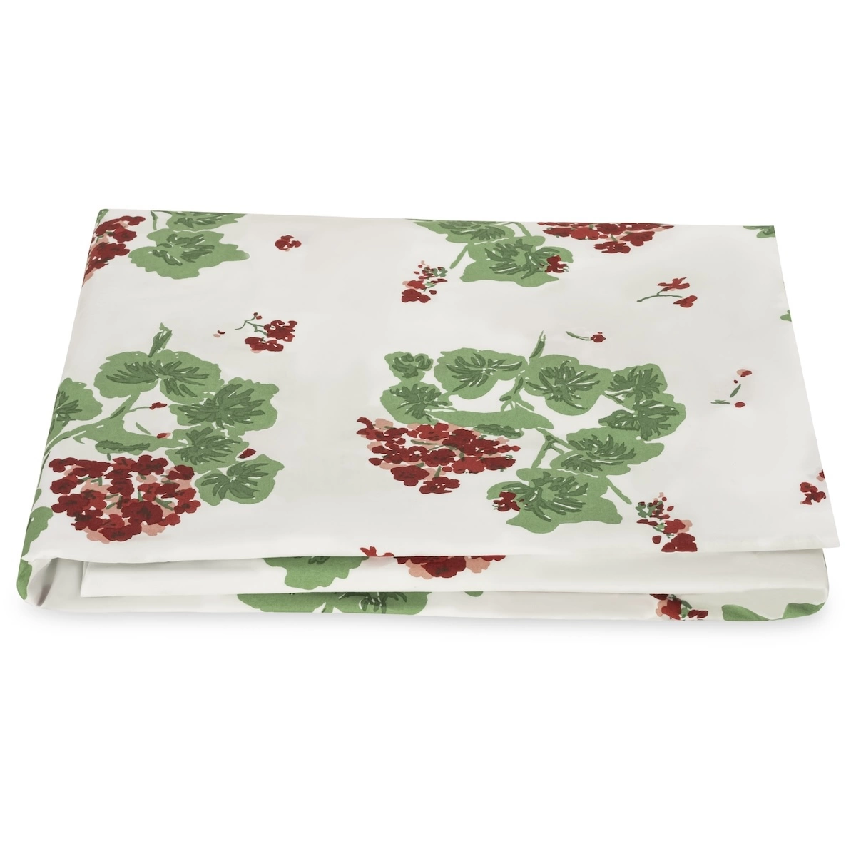 Geranium Fitted Sheet_ SCARLET