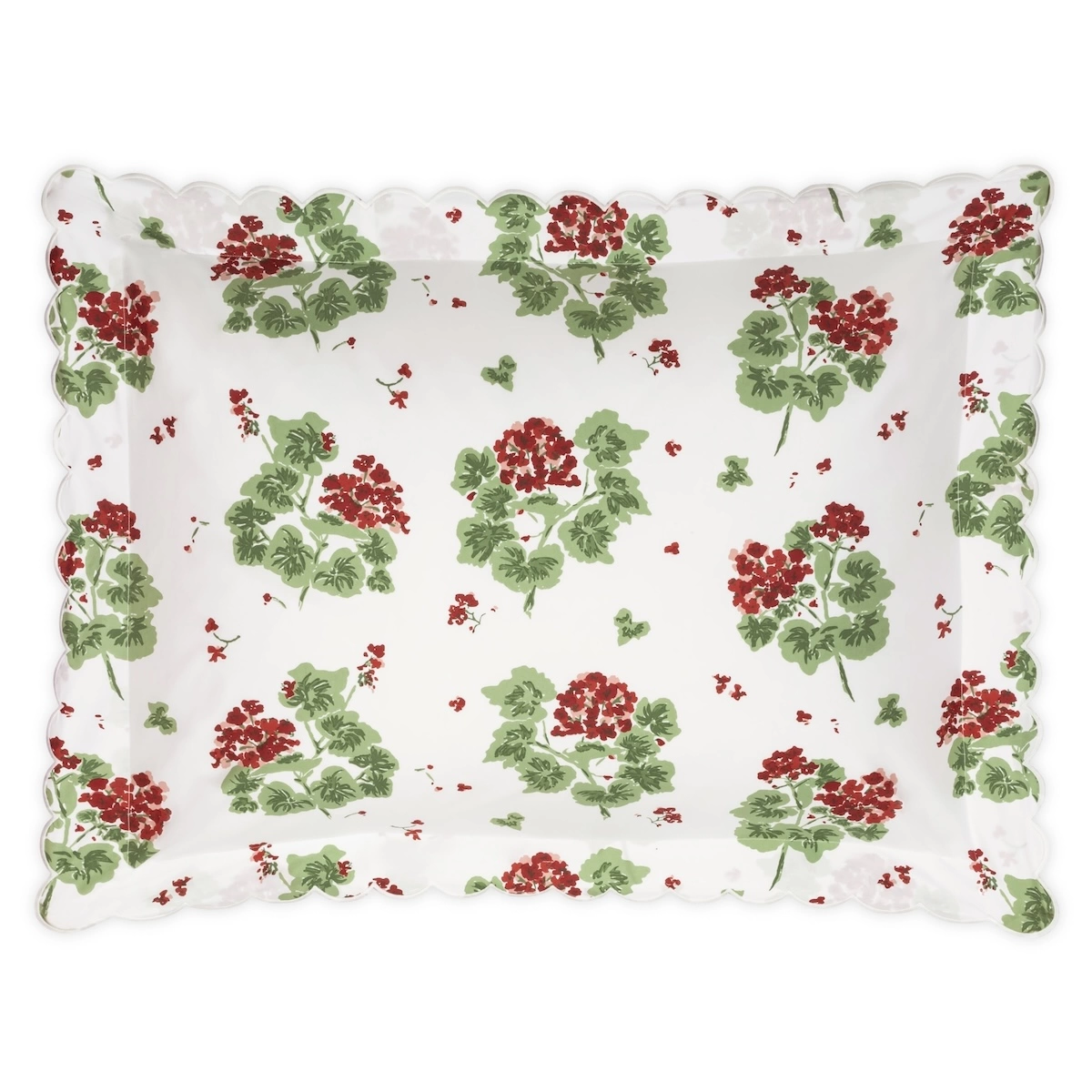 Geranium Sham_ SCARLET
