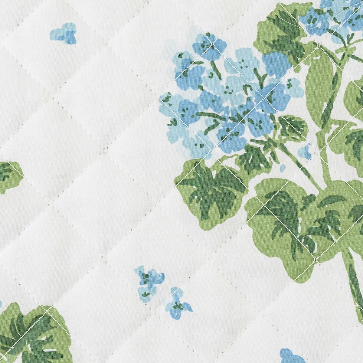 Geranium Quilted Sham_ BLUE