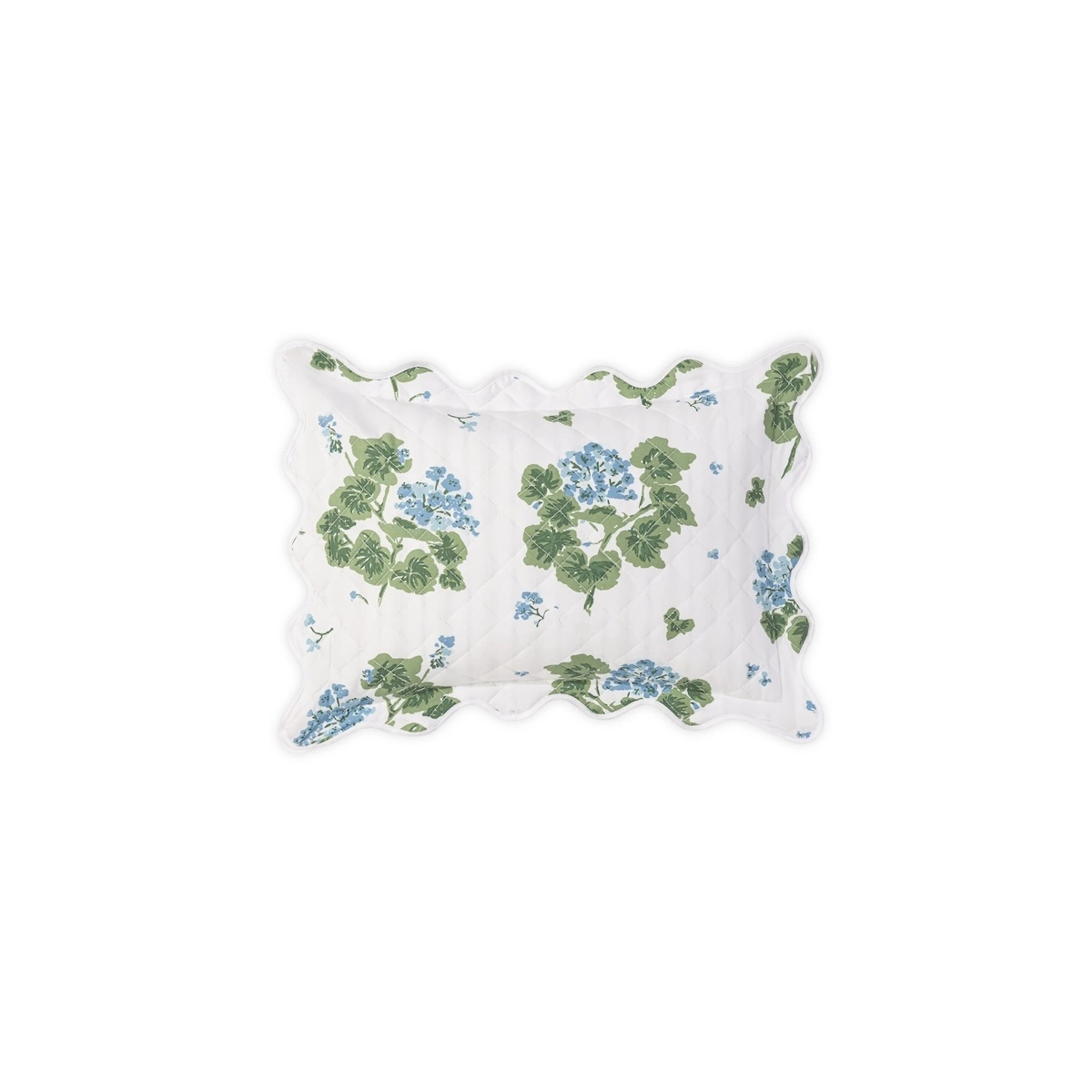 Geranium Quilted Sham_ BLUE