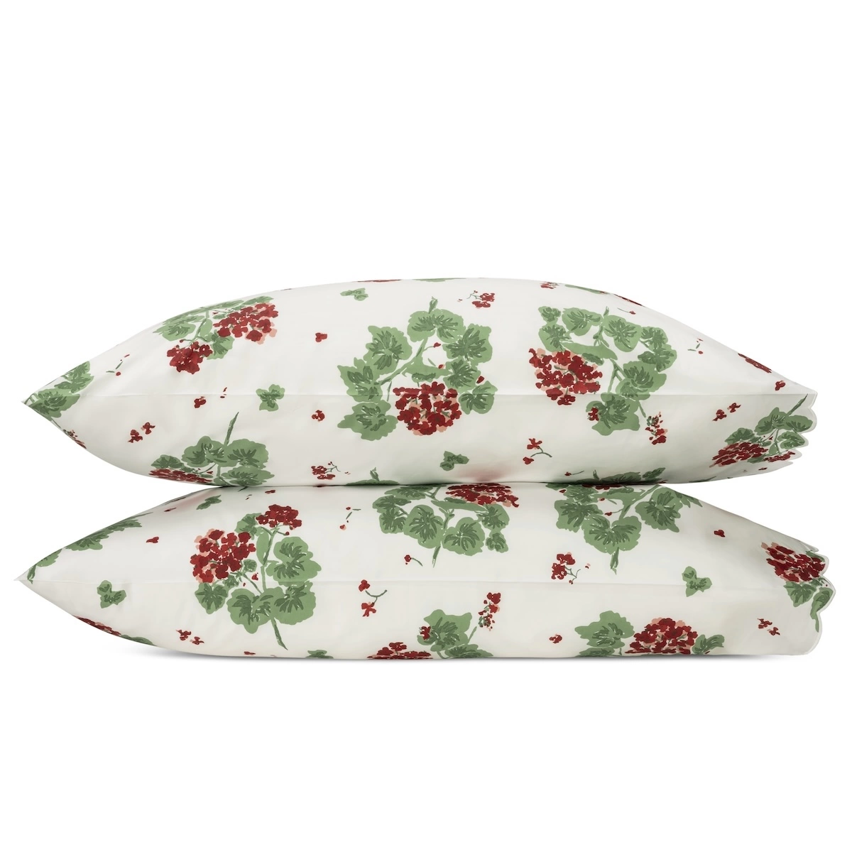 Geranium Pillowcases_ SCARLET
