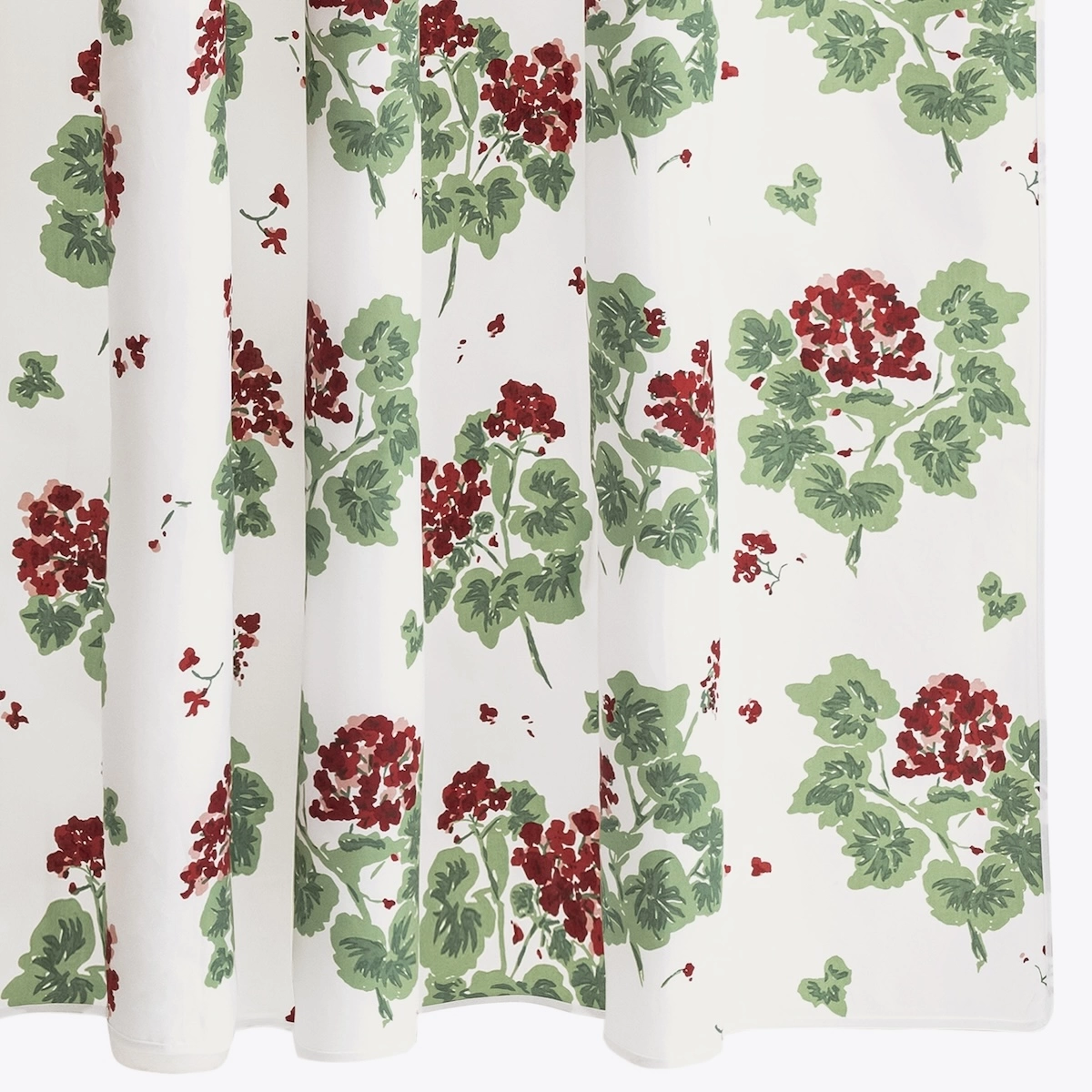 Geranium Shower Curtain_ SCARLET