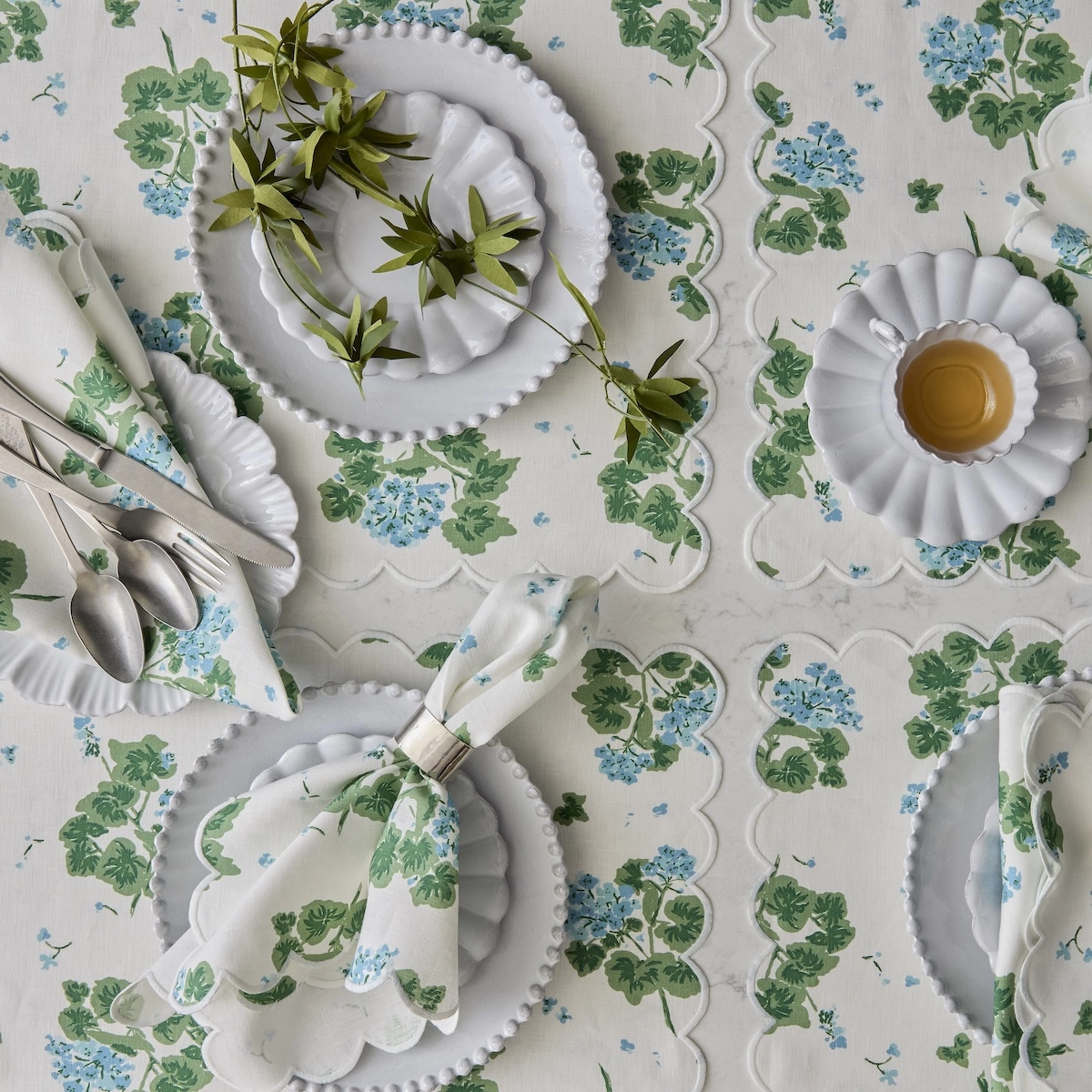 Geranium Napkin, Set of 4_ BLUE