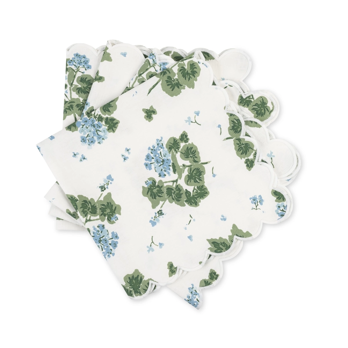 Geranium Napkin, Set of 4_ BLUE