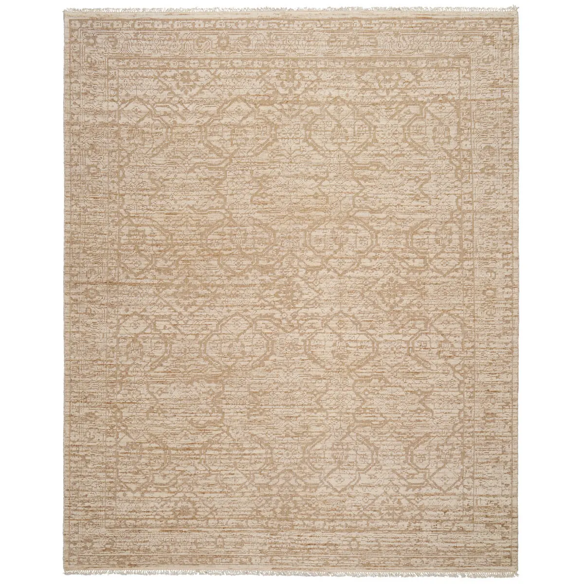 ANKARA HAND-KNOTTED WOOL RUG_ SAND
