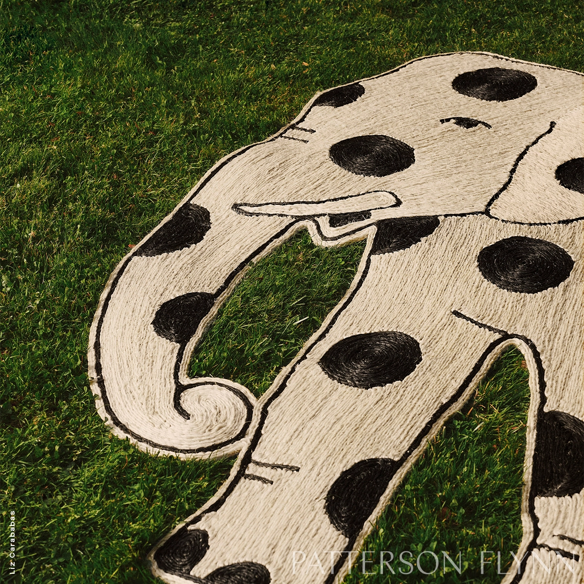 Trompa Rug_ NATURAL/BLACK