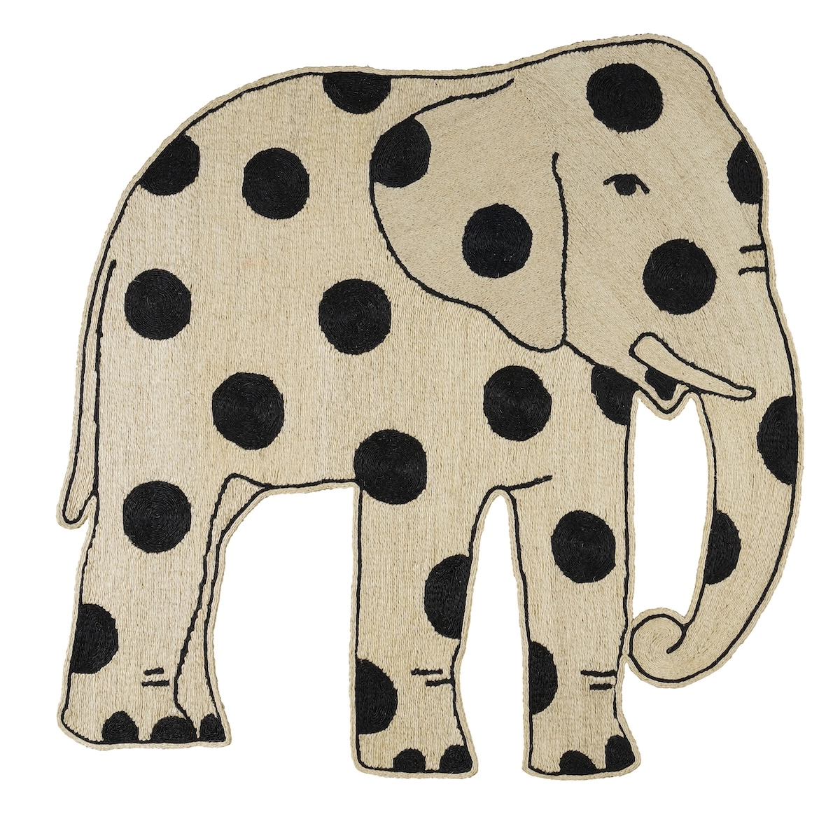 Trompa Rug_ NATURAL/BLACK