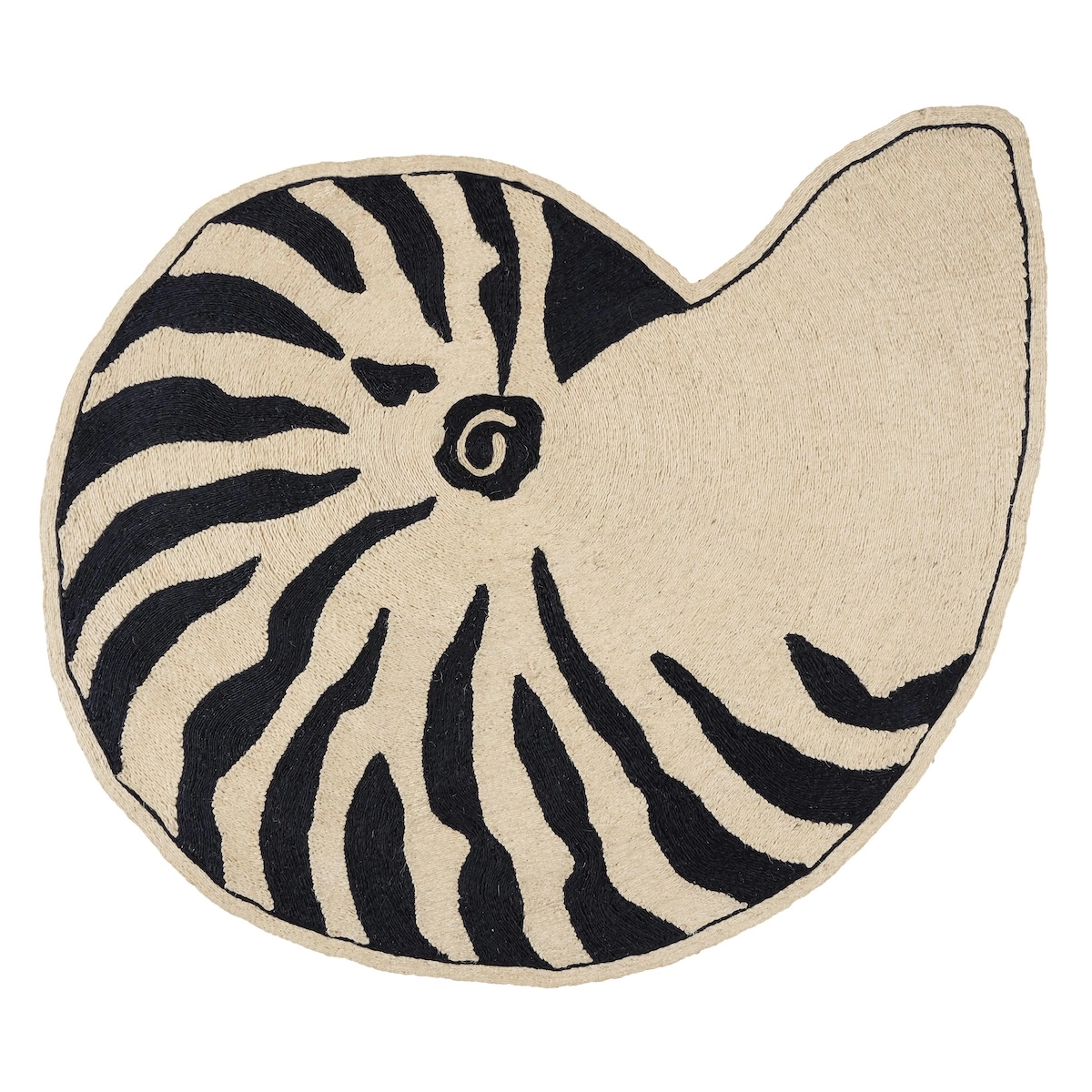 Nautilo Rug_ NATURAL/BLACK