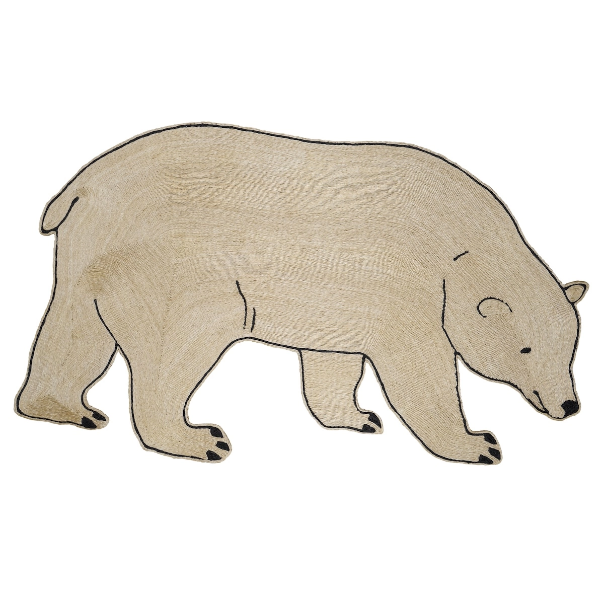 Oso Rug_ NATURAL/BLACK