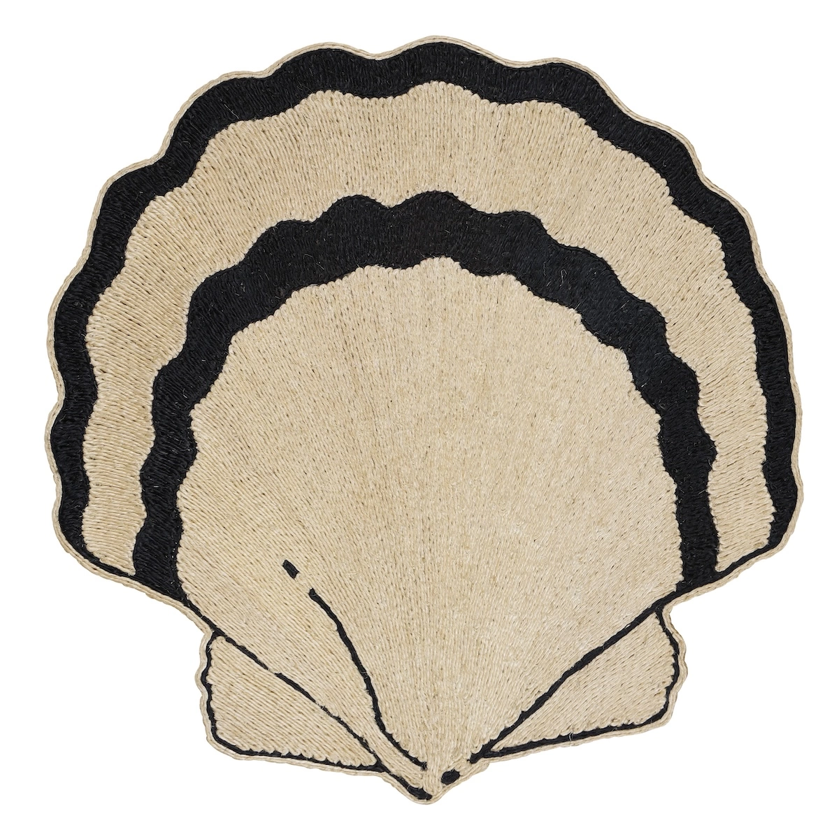 Concha Rug_ NATURAL/BLACK