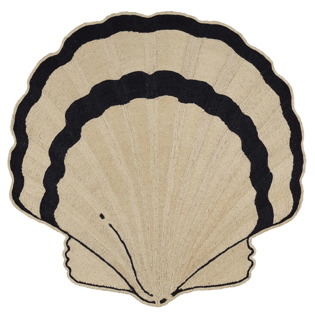 Concha Rug_ NATURAL/BLACK