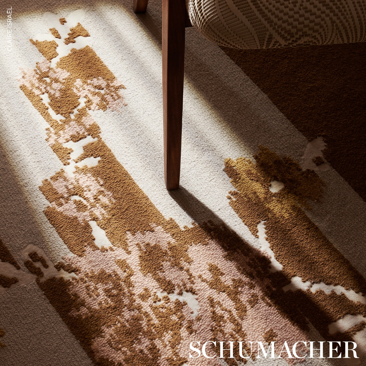 Trace of Connection Rug_ MERLOT