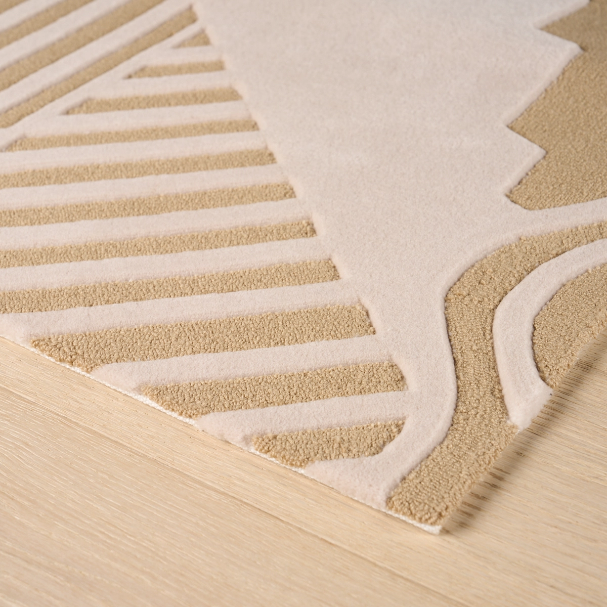 City's Silent Lines Rug_ STONE