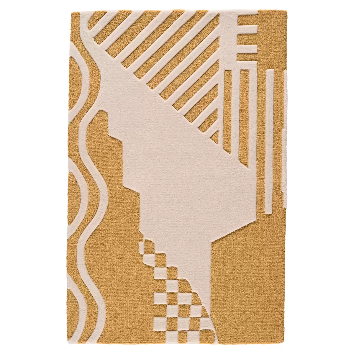 City's Silent Lines Rug_ ANTIQUE GOLD