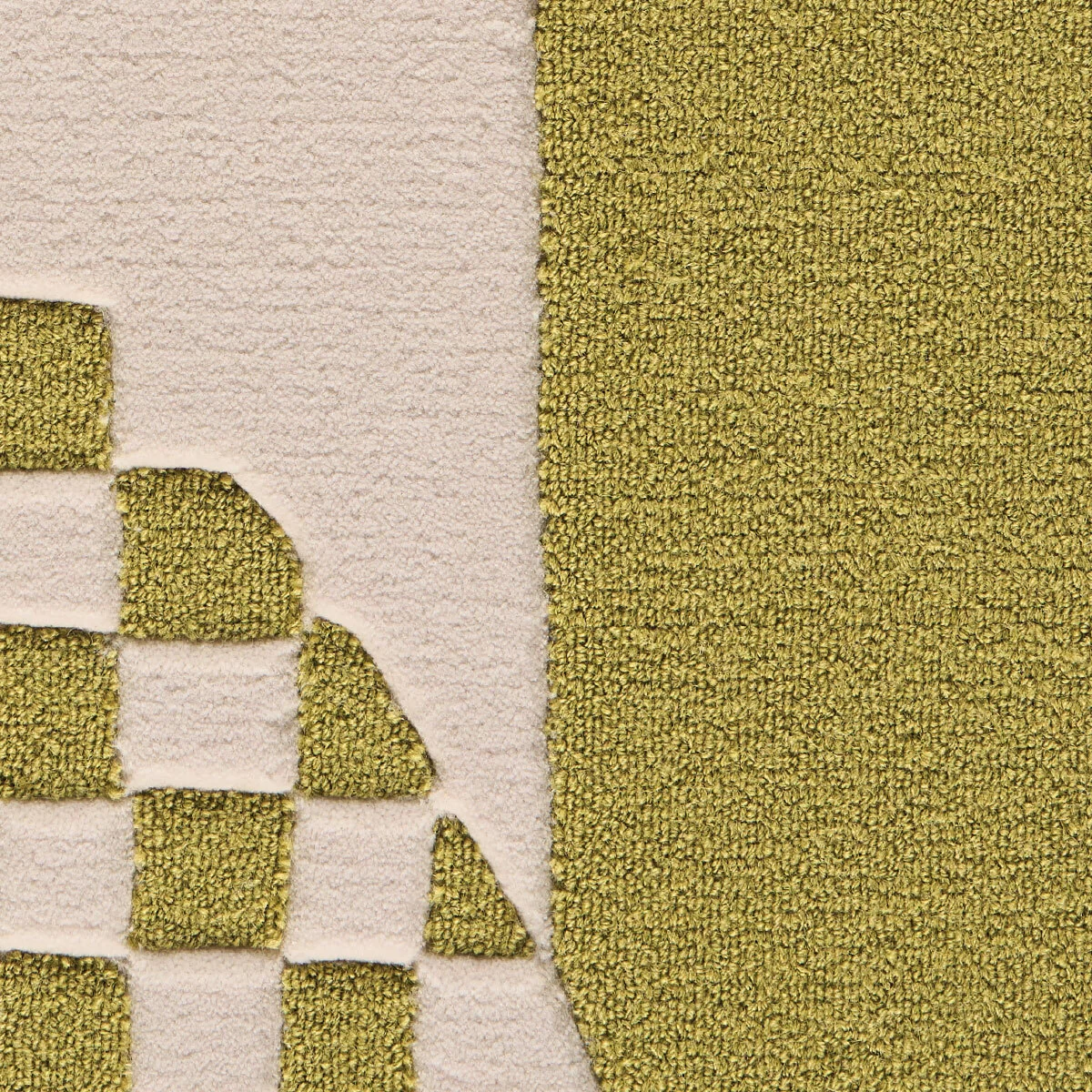City's Silent Lines Rug_ CHARTREUSE