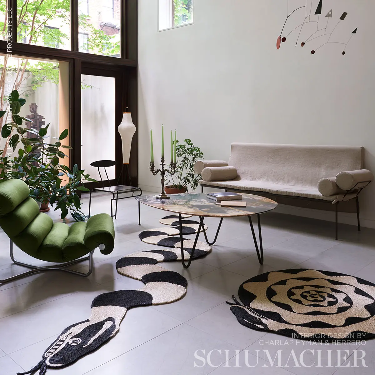 Serpiente Rug_ NATURAL/BLACK