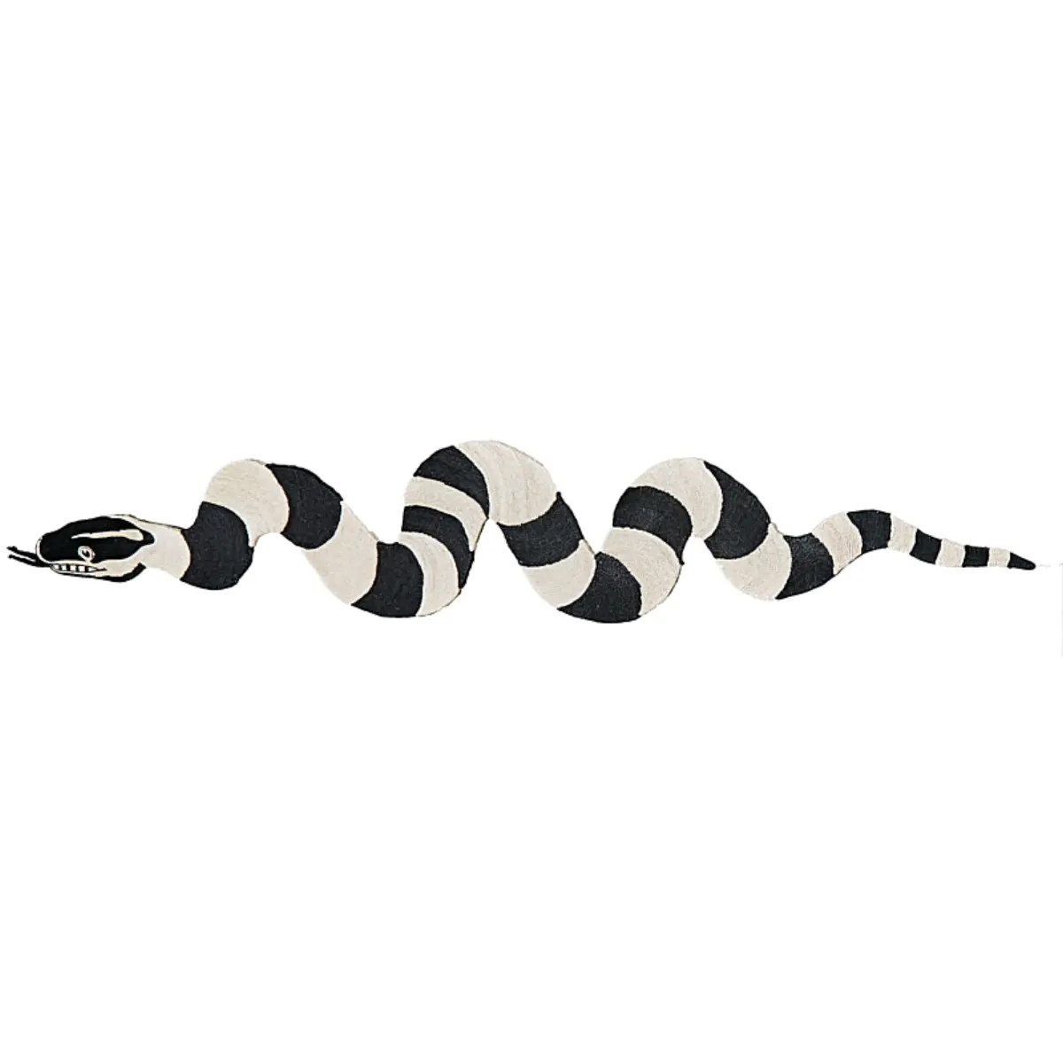 Serpiente Rug_ NATURAL/BLACK