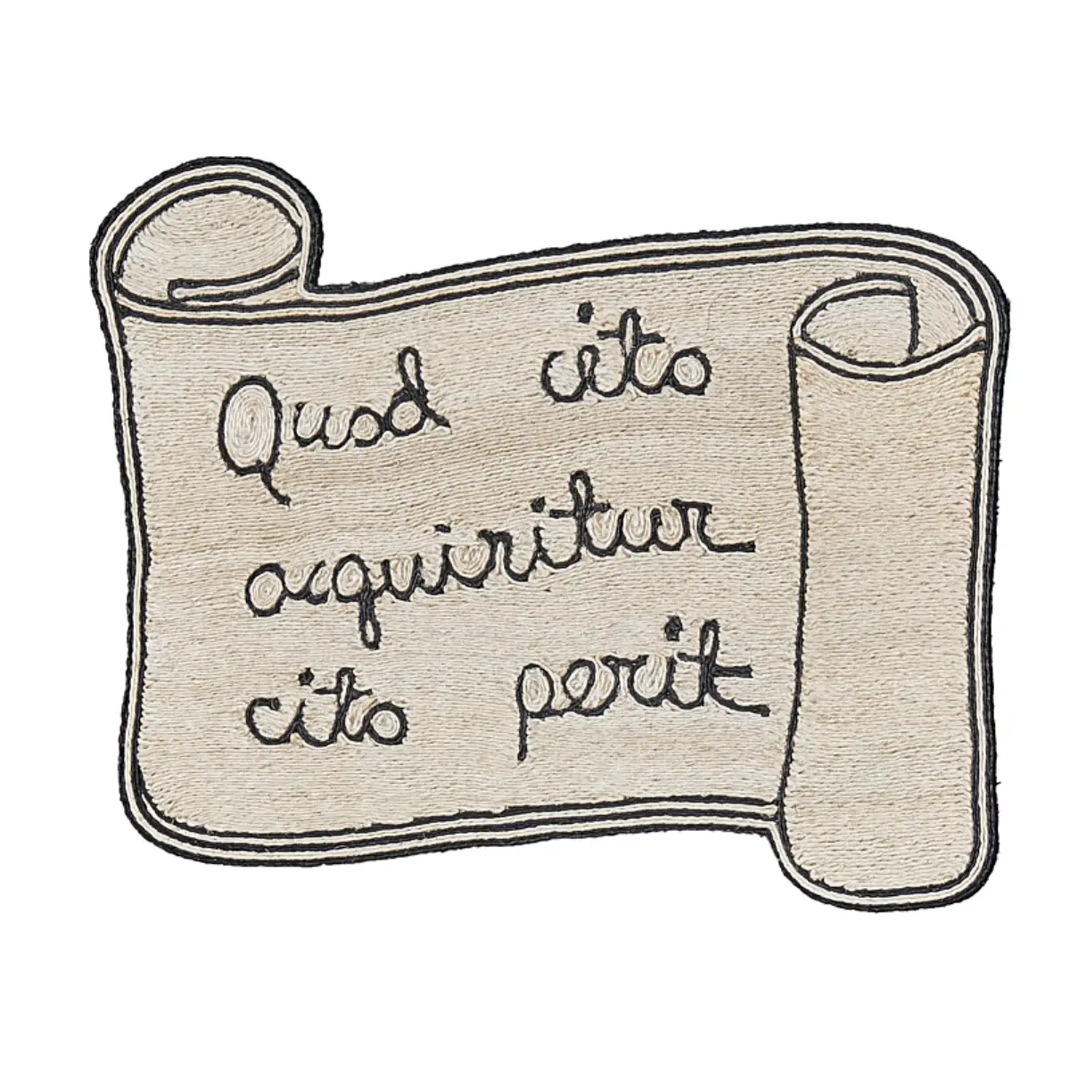 Proverbio Rug_ NATURAL/BLACK