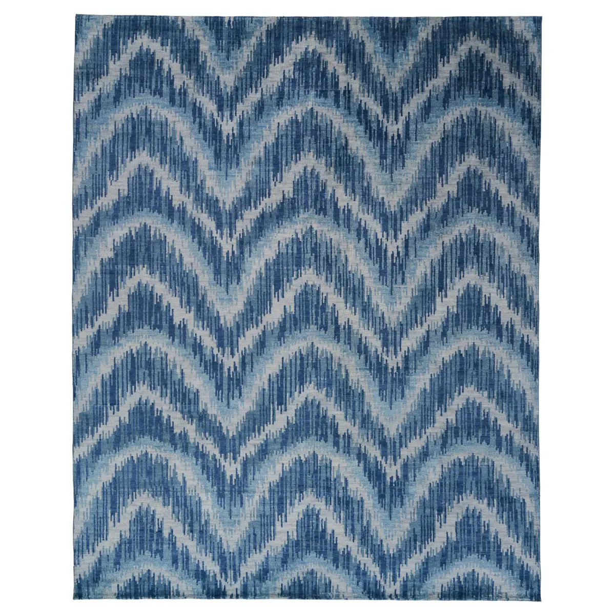 VENETIAN FLAMESTITCH RUG_ BLUE