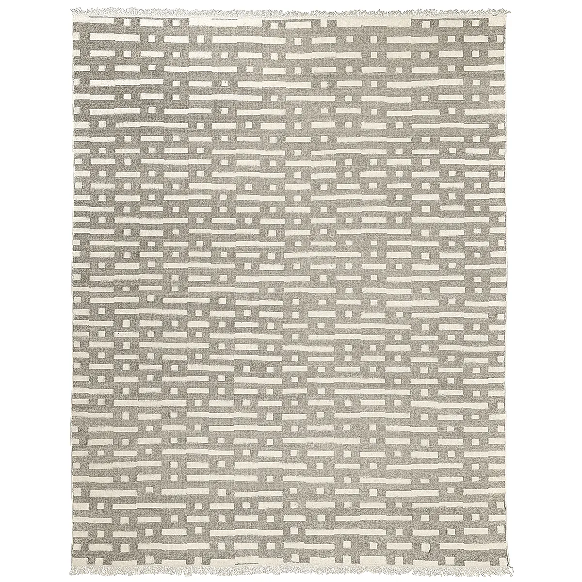 Abstract Ikat Indoor/Outdoor Rug_ STONE