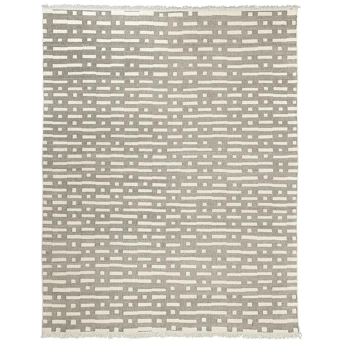 Abstract Ikat Indoor/Outdoor Rug_ STONE