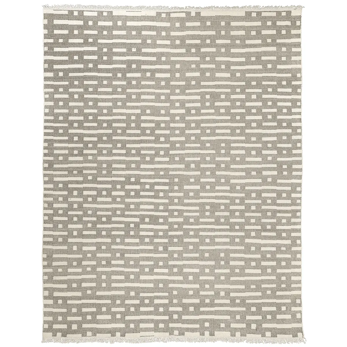 Abstract Ikat Indoor/Outdoor Rug_ STONE