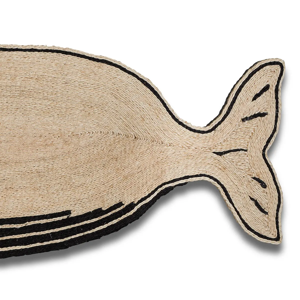 Ballena Rug_ BLACK & NATURAL