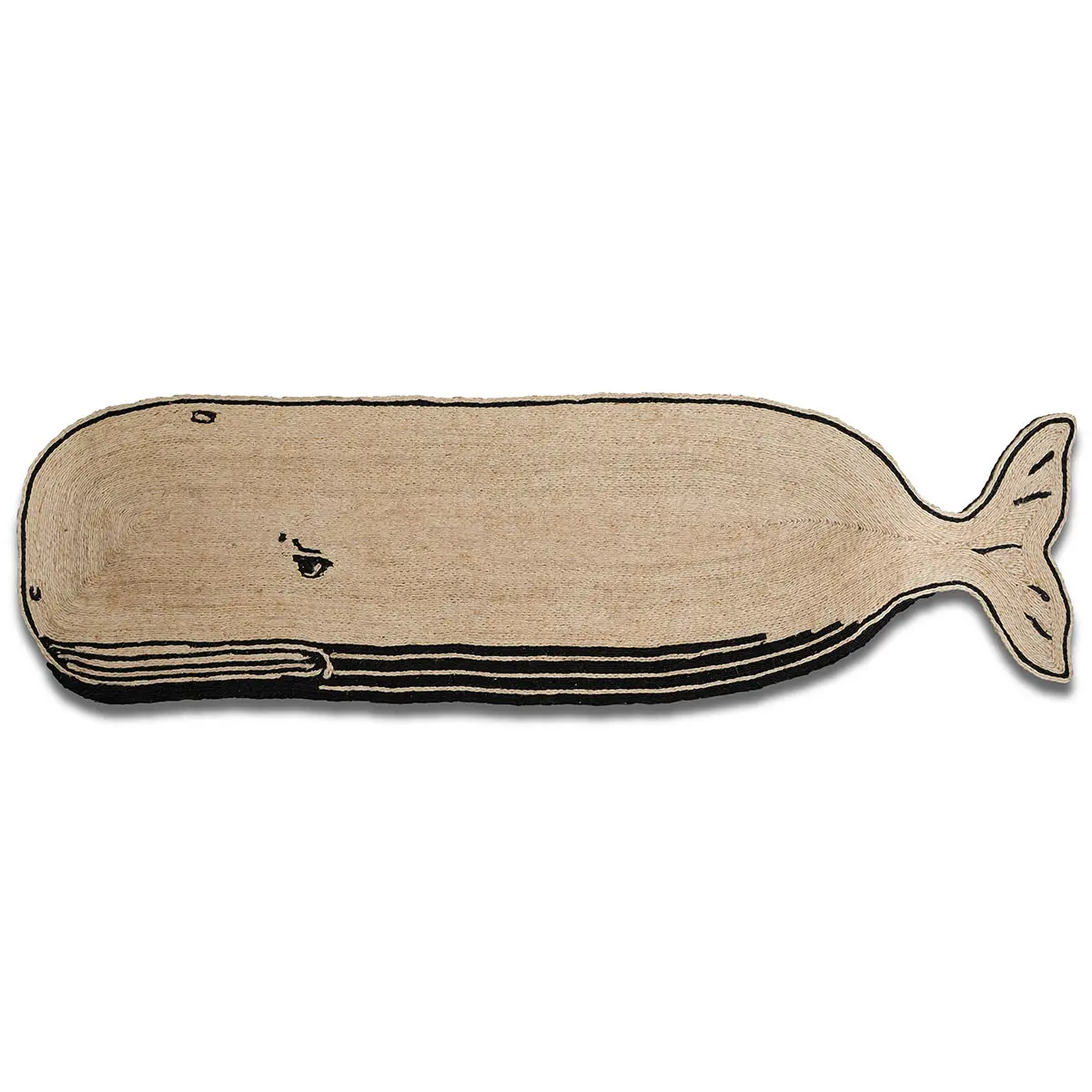Ballena Rug_ BLACK & NATURAL