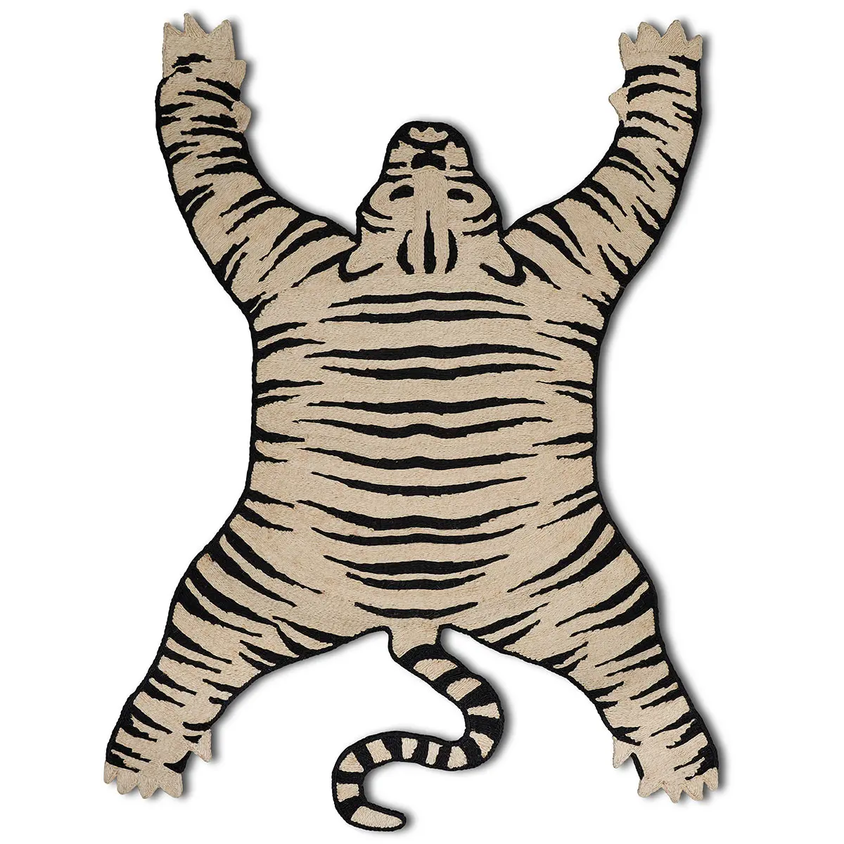 Tigre Rug_ BLACK & NATURAL