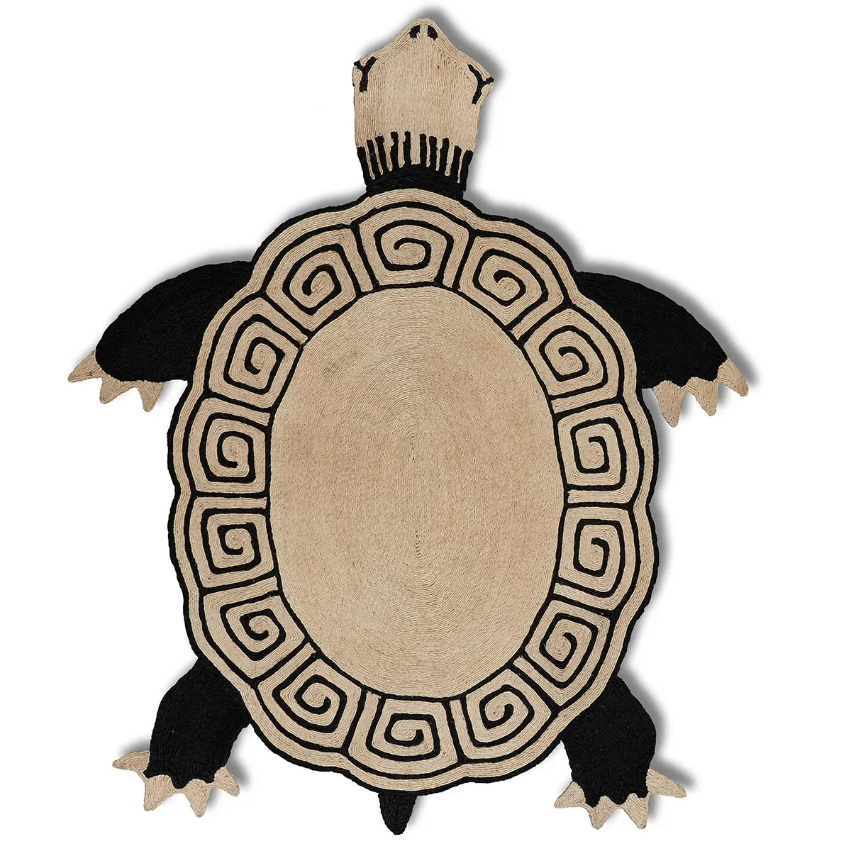 Tortuga Rug_ BLACK & NATURAL