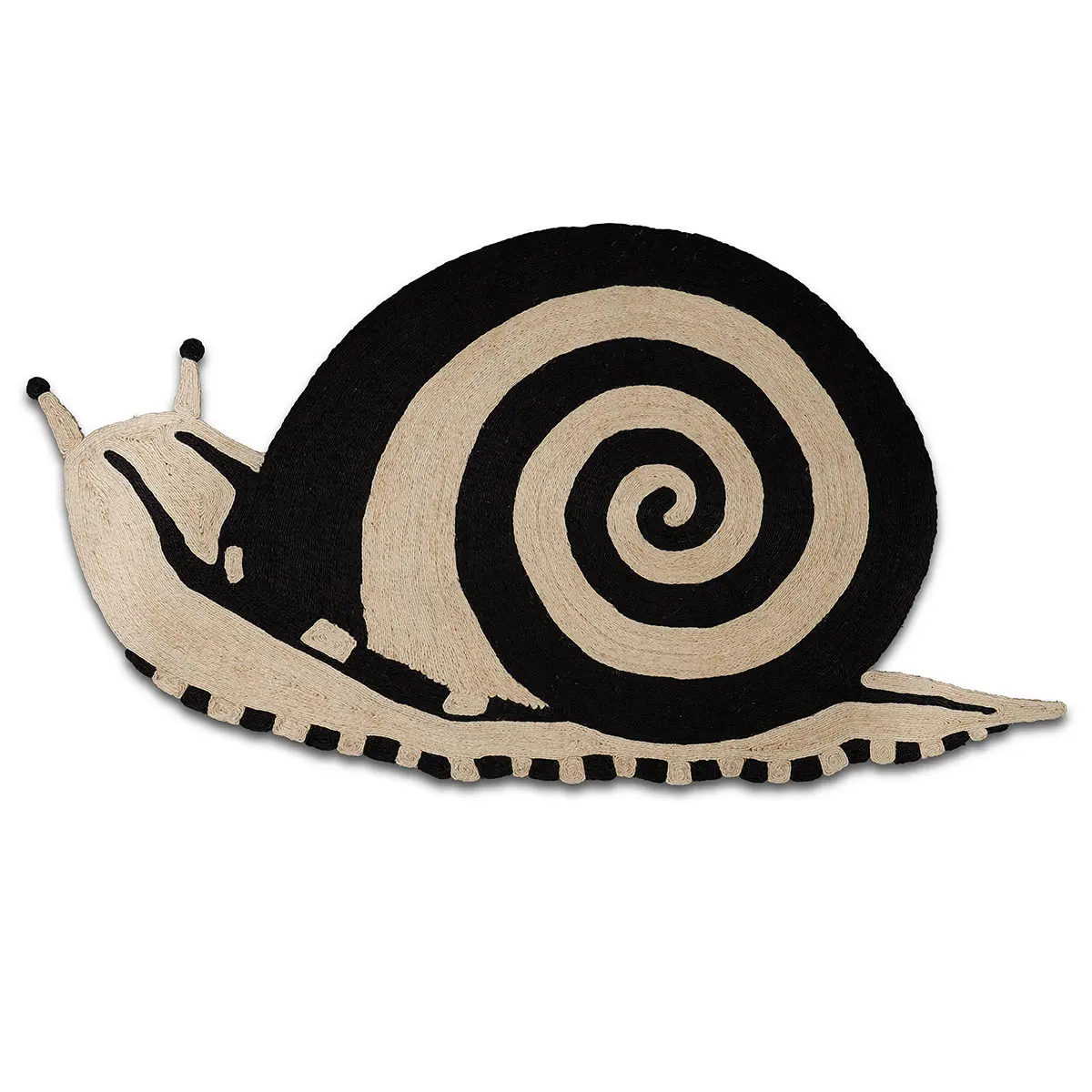 Caracol Rug_ BLACK & NATURAL