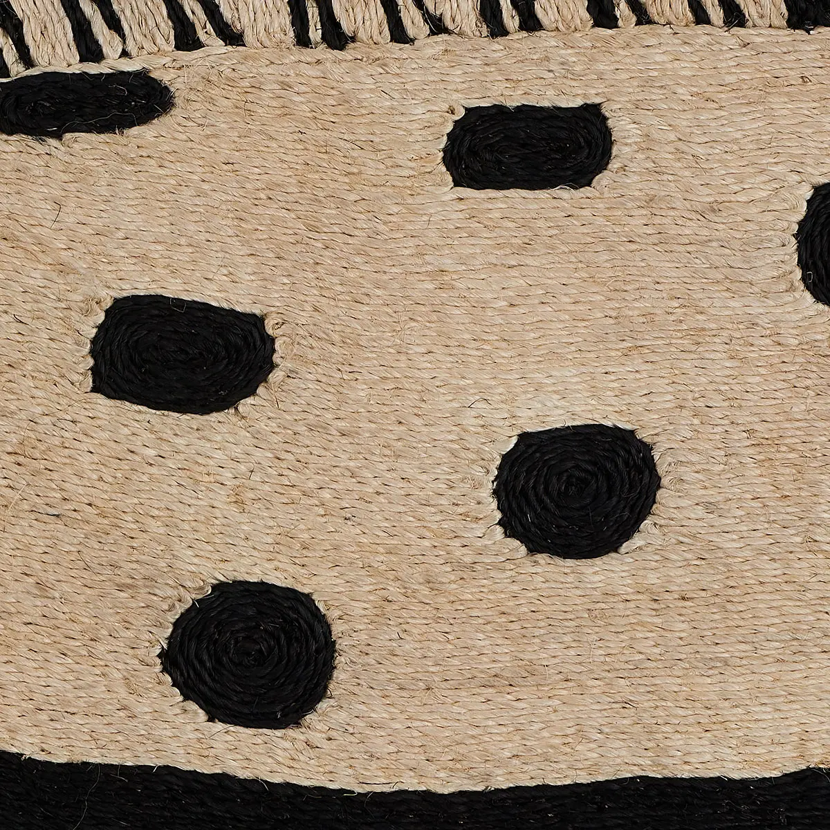 Trucha Rug Small_ BLACK & NATURAL