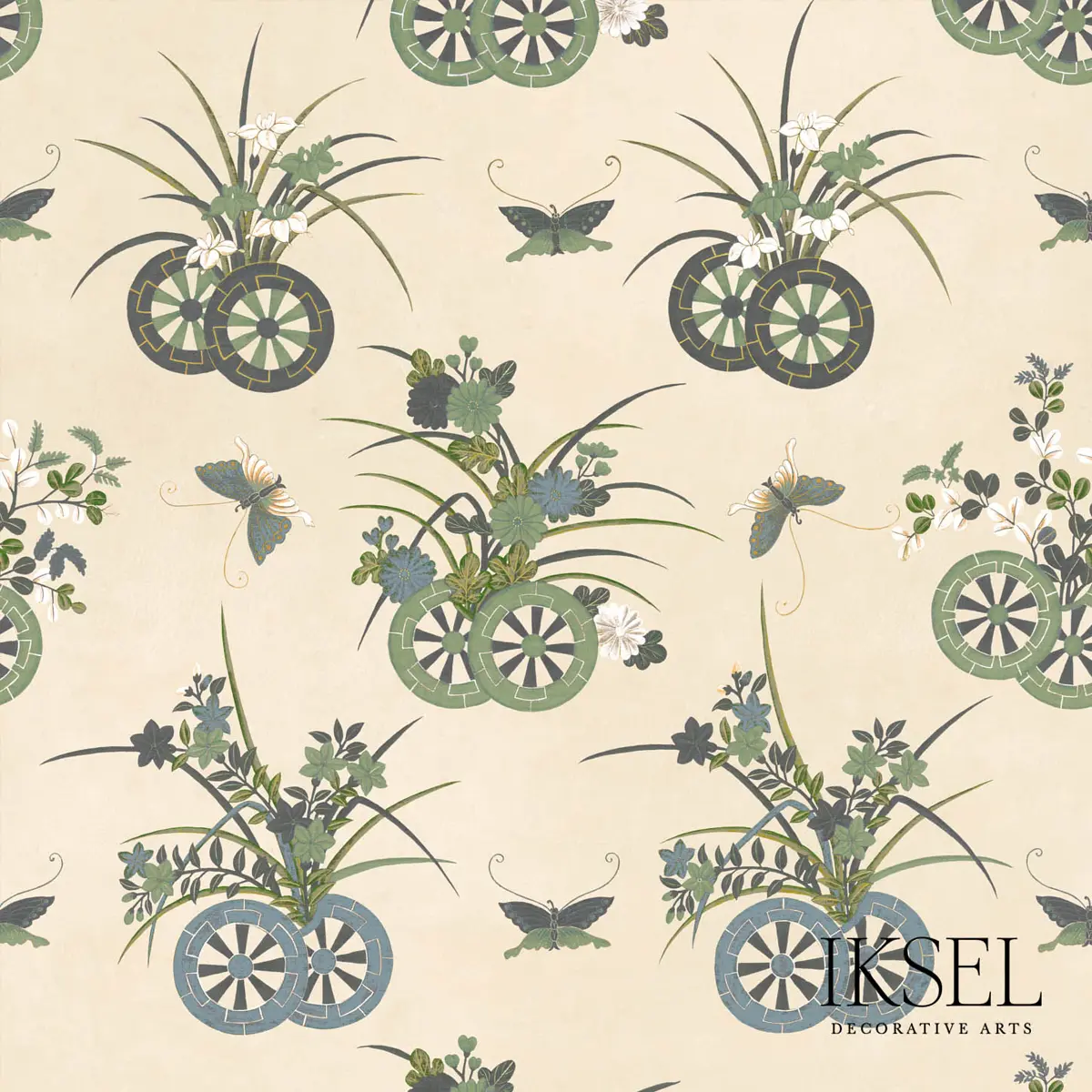 JAPANESE CHARIOTS_ RICE-GREEN