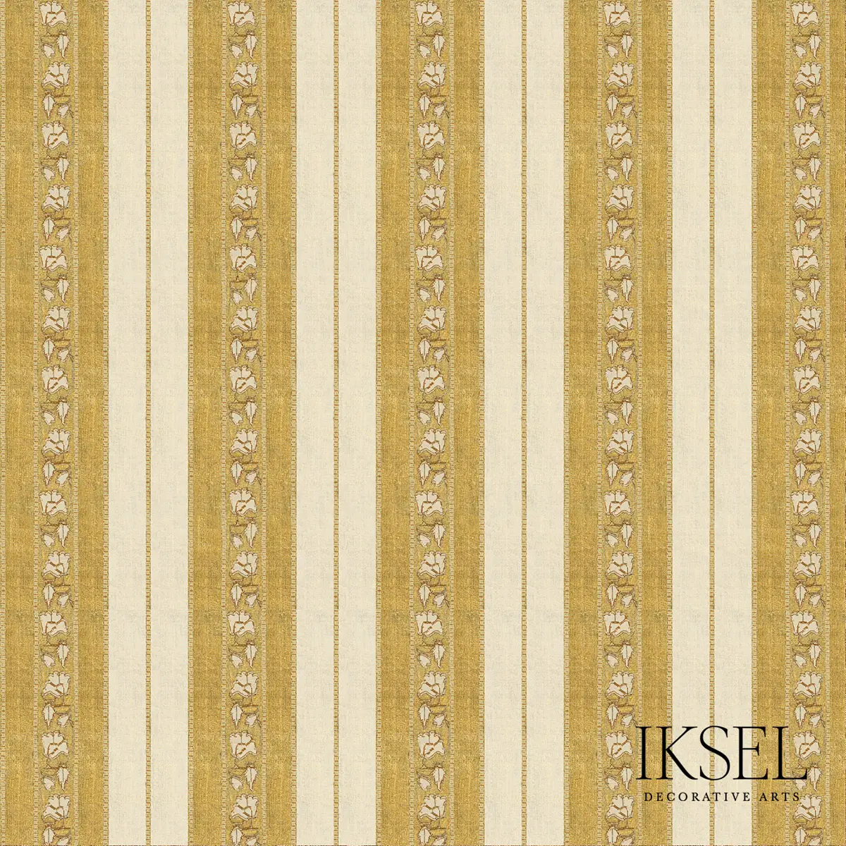 SAFAVID WIDE STRIPE_ GOLD