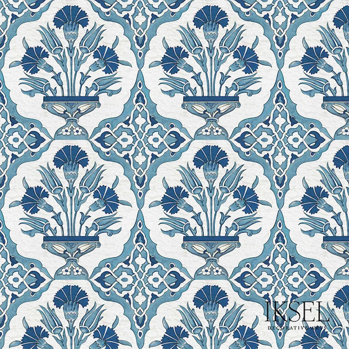 Iznik Carnation Bouquet_ IZNIK BLUE