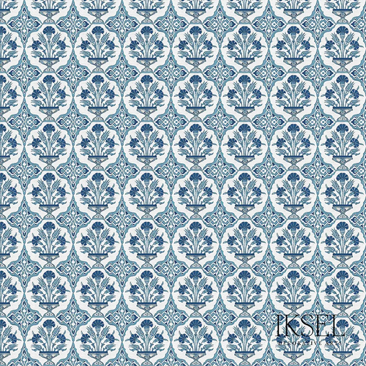 Iznik Carnation Bouquet_ IZNIK BLUE