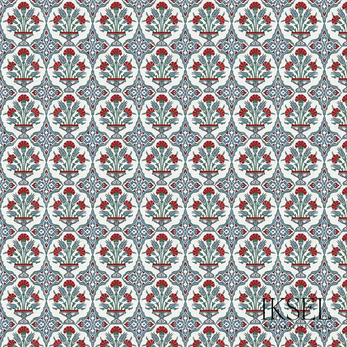 Iznik Carnation Bouquet_ ORIGINAL