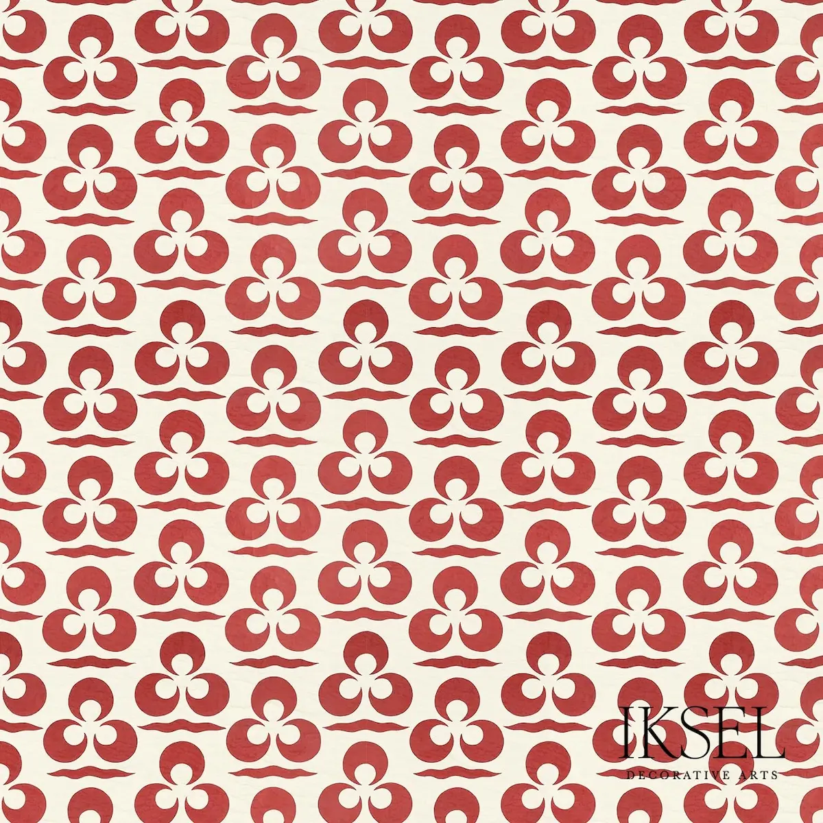 Iznik Chintamani & Crescent_ ALMOND-RED