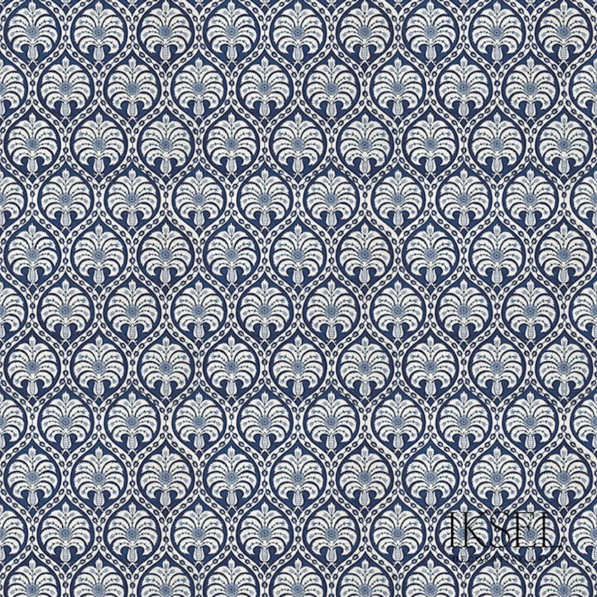 IZNIK CARNATION DAMASK_ IZNIK BLUE