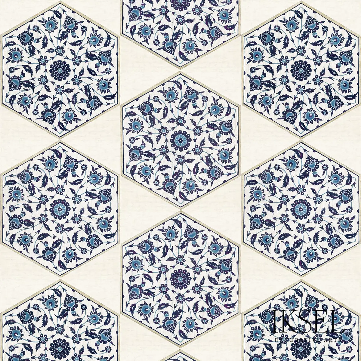 IZNIK HEXAGONAL TILES_ ORIGINAL