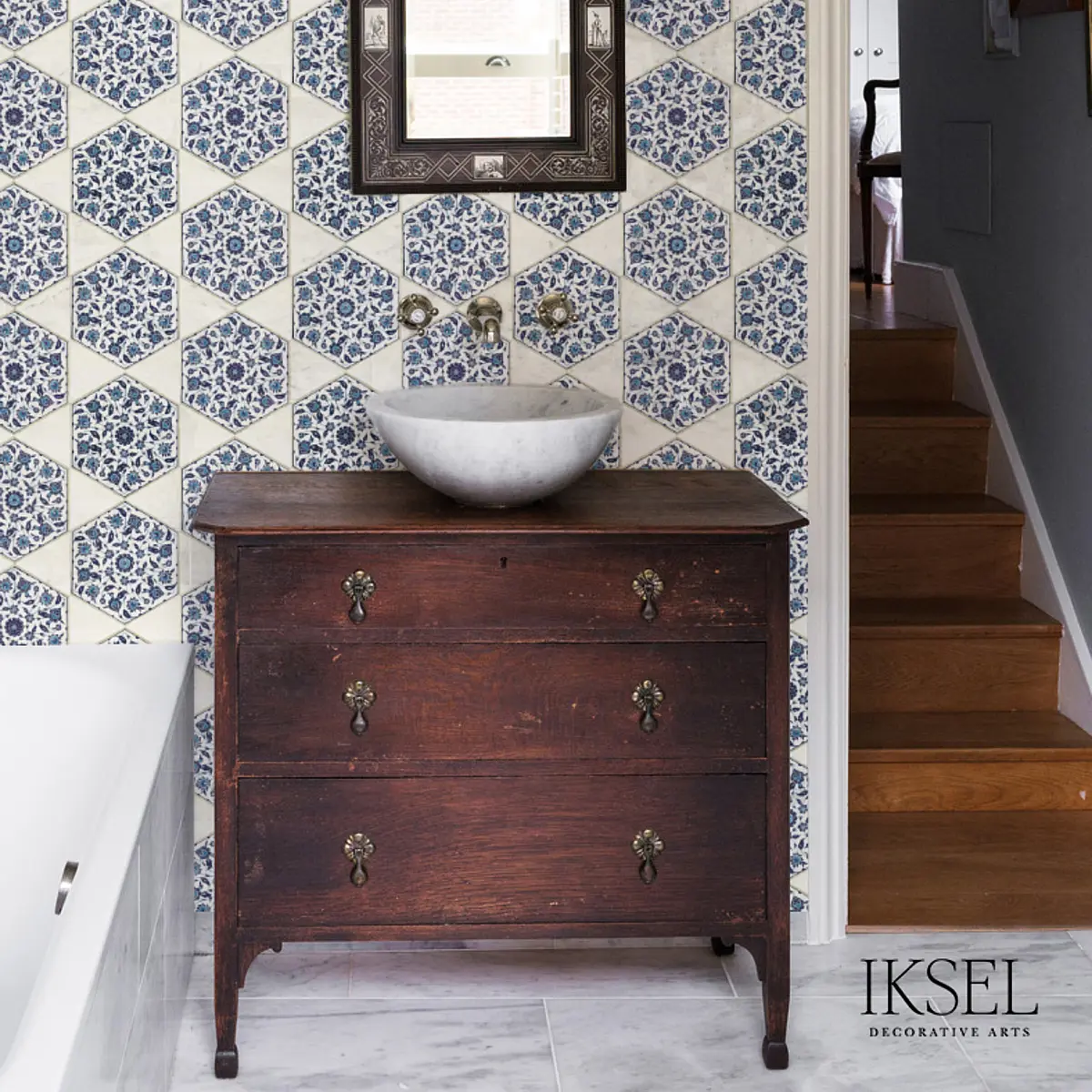 IZNIK HEXAGONAL TILES_ ORIGINAL