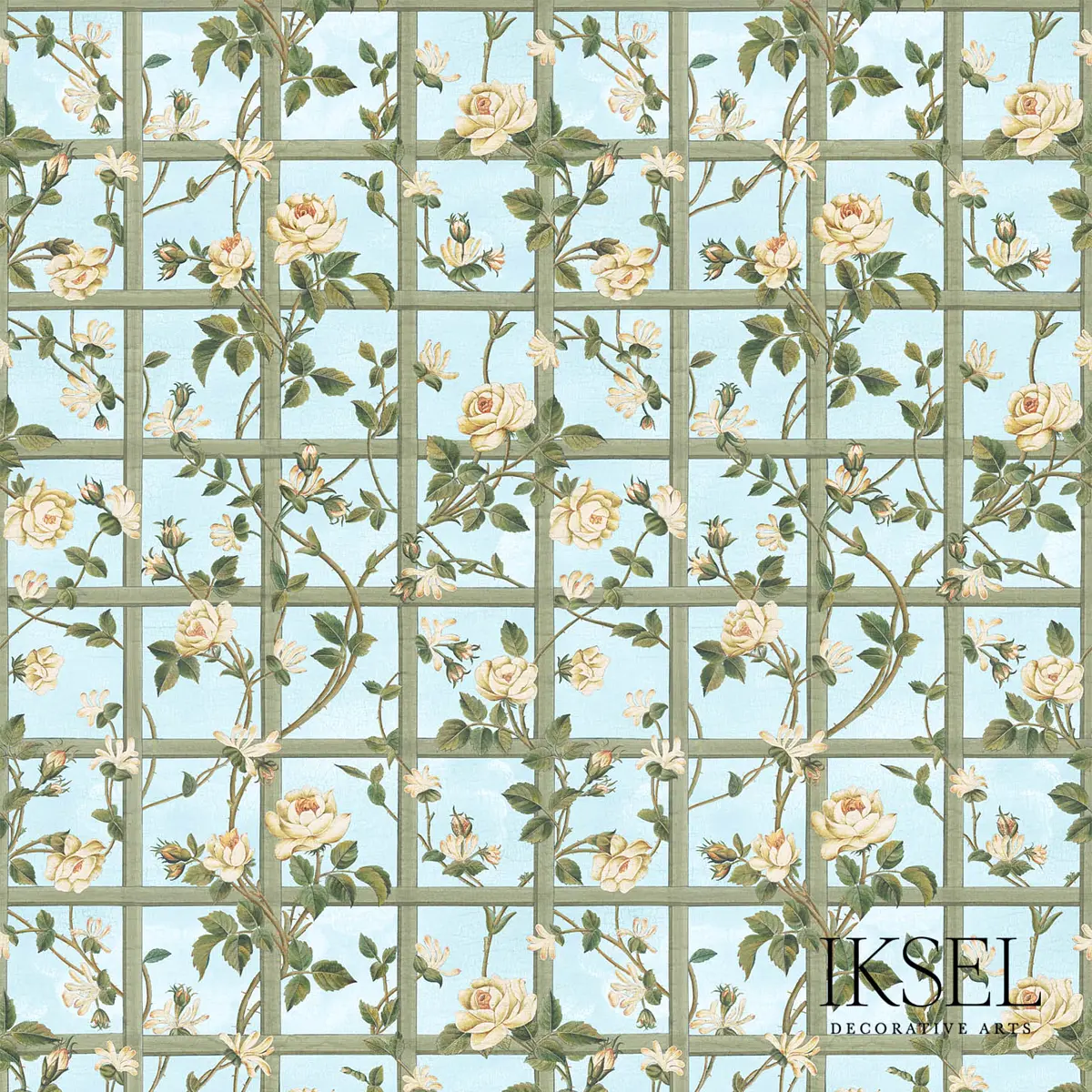 ROSE TRELLIS_ MULTICOLOR