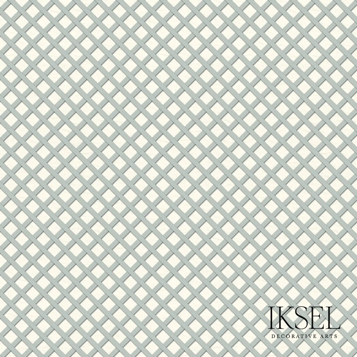 French Trellis Diamonds_ WHITE-EUCALYPTUS